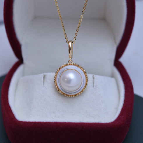 10-11mm Freshwater Pearl & Elysia Earrings - House Of Pearls